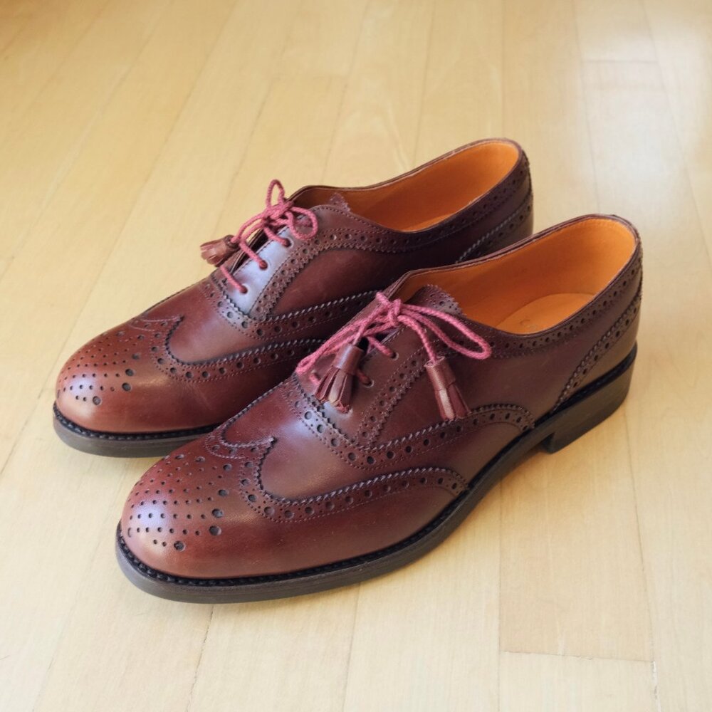 CARMINA Oxblood Leather Oxfords Brogues